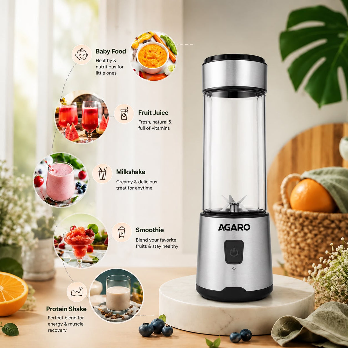 Travel Portable Mini Juice Blender